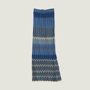 Blue Knit Maxi